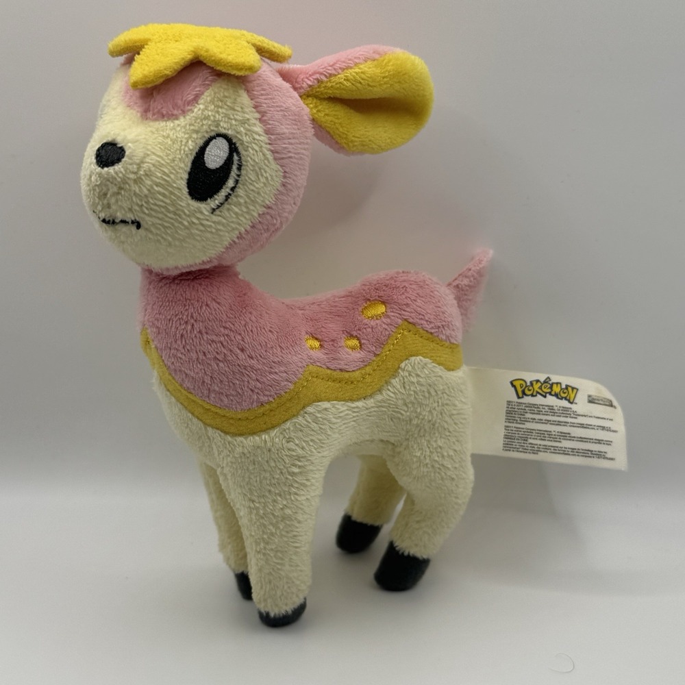Pokémon Deerling Spring Form Plush 2011 JAKKS Pacific 6" Stuffed Animal Toy
